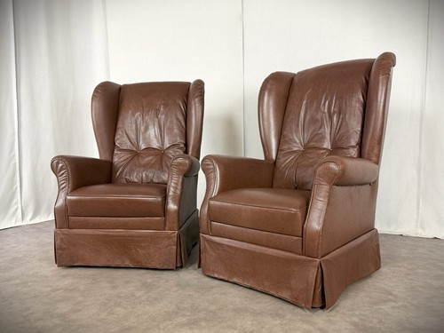Vintage paar ohrensessel - vintage,