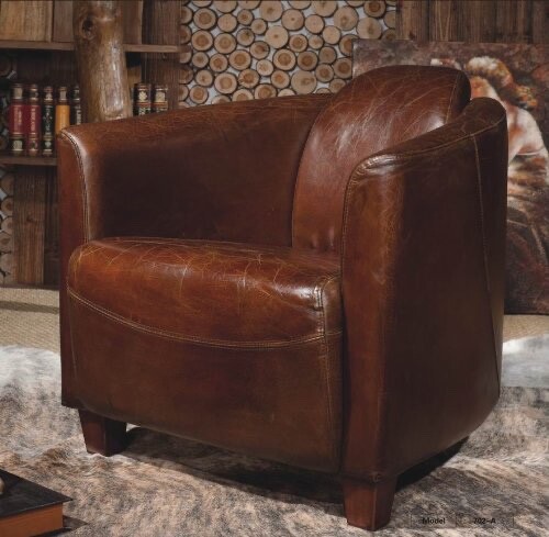 Vintage ledersessel braun - vintage,