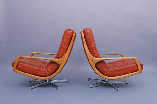Vintage 60s lounge chair - 2x,