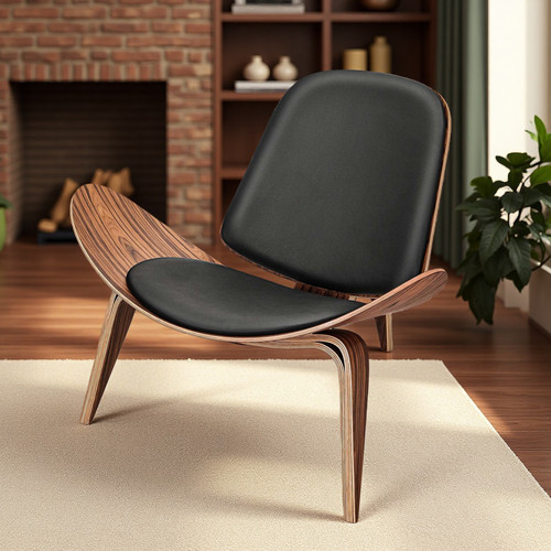 Vintage shell lounge chair - lounge,