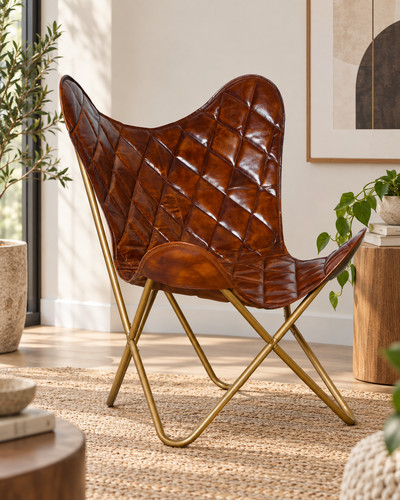 Vintage braunes leder - vintage,