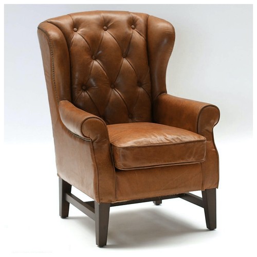 Chesterfield vintage echtleder - vintage,