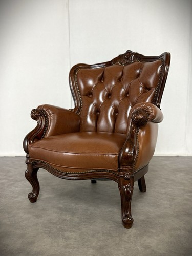 Chippendale ledersessel barock - ledersessel,