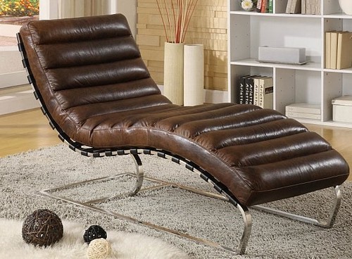 Chaise echtleder vintage leder - echtleder,